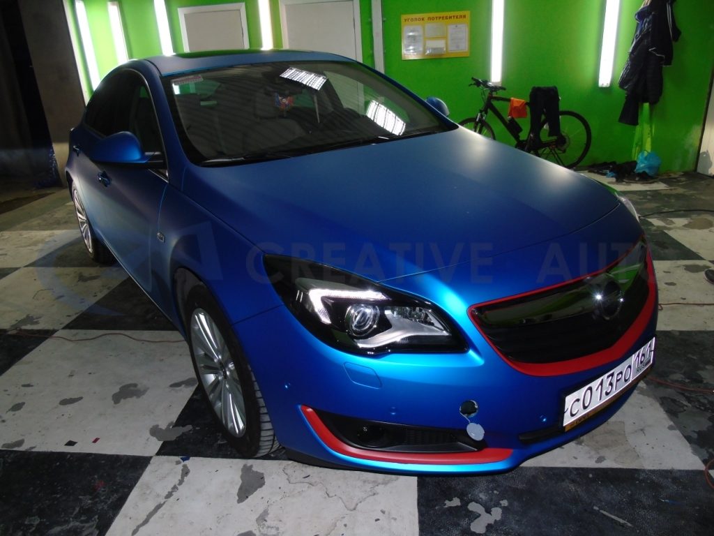 Синий мат Opel Insignia. Изображение 9
